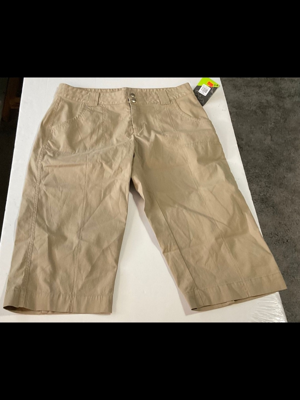 Koppen Women's Tan Capris — Lightweight Casual Shorts
